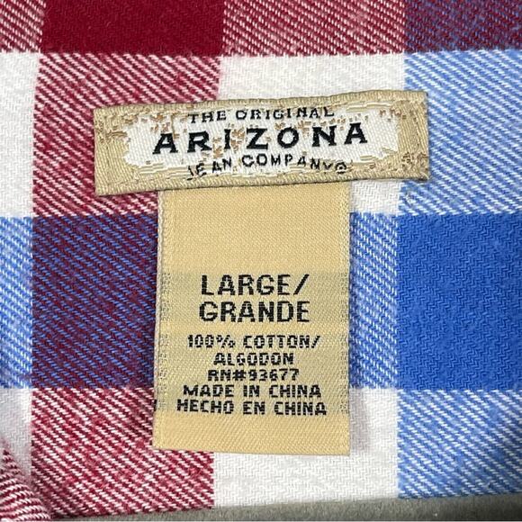 Arizona, Flannel Plaid Button Down Shirt. Size Large. In excellent condition! - Picture 3 of 6